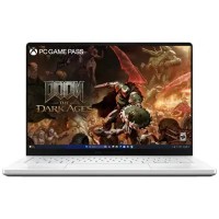 New ASUS - ROG Zephyrus G14 14 inch 3K OLED 120Hz Gaming Laptop - Copilot+ PC - AMD Ryzen AI 9 HX - 32GB RAM - NVIDIA RTX 5080 - 2TB - Platinum White