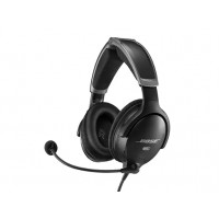 New Bose A30 Bluetooth Noise Cancelling Over-the-Ear Aviation Headset with Dual Plug - Black
