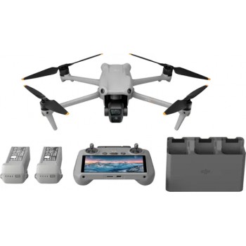 New DJI Air 3 Fly More Combo Drone and RC 2 Remote Control with Built-in Screen