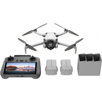New DJI Mini 4 Pro Fly More Combo Drone and RC 2 Remote Control with Built-in Screen