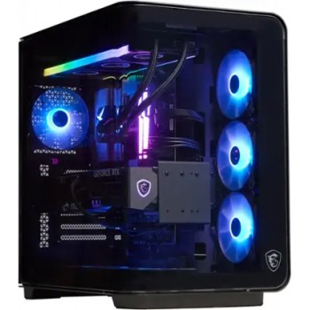 New MSI Vision Elite RS AI Gaming Desktop - Intel Ultra 9 285K - 64GB Memory - NVIDIA GeForce RTX 5090 - 2TB SSD - Black