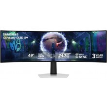 New Samsung 49 inch Odyssey OLED G9 (G93SD) Dual-QHD 240Hz 0.03ms G-Sync Compatible Curved Glare Free Gaming Monitor