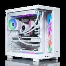 New Thermaltake LCGS View 9580S-380XL Gaming Desktop AMD Ryzen 9 9950X3D, 32GB Memory, NVIDIA GeForce RTX 5080, 2TB NVMe M.2 - Snow